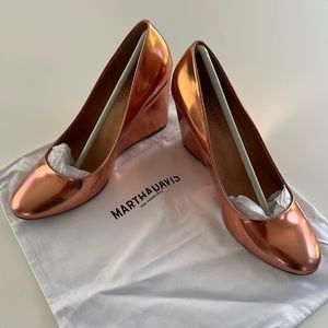 Gorgeous copper wedge heels by Martha Davis. 3” heels never worn.